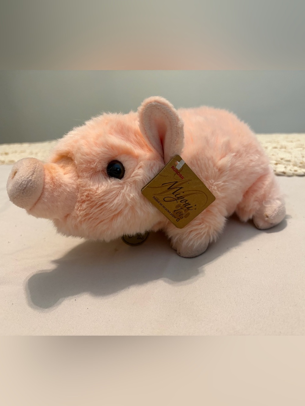 Aurora Miyoni Pink Plush Pig Stuffed Animal Toy